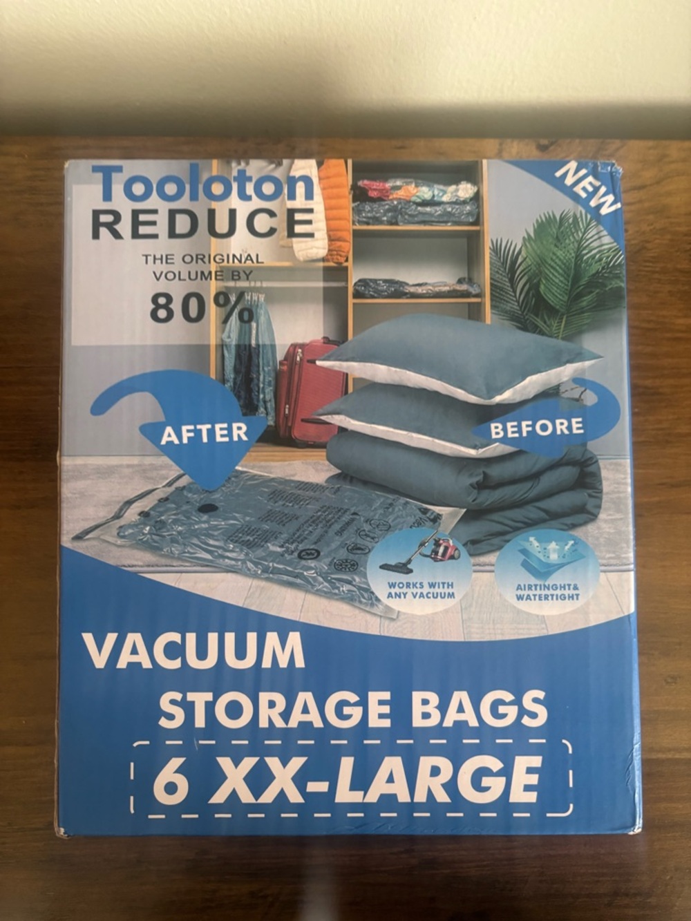 Amazon Tooloton Reduce Vacuum Storage Bags - Blue (6 Pack)
